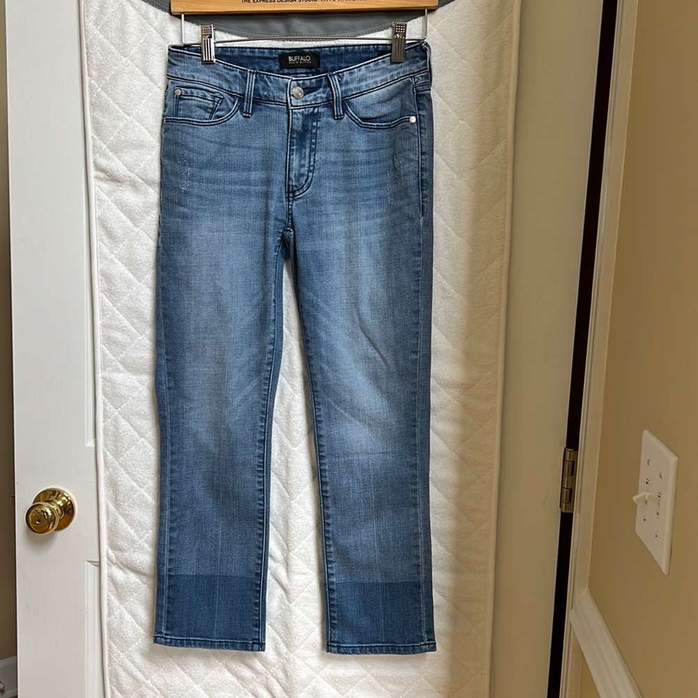Buffalo David Bitton Jeans, Mid Rise Cropped Stretch, Size W 25